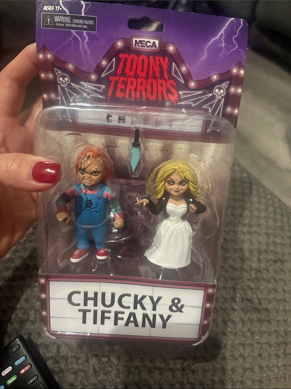 NECA Toony Terrors Chucky & Tiffany 2-Pack Action Figures - Purple Accents